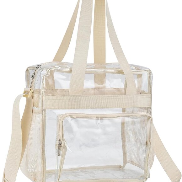 Premium Stadium Approved Clear Tote Bag - Adjustable Strap & Easy Clean - Picture 9 of 9